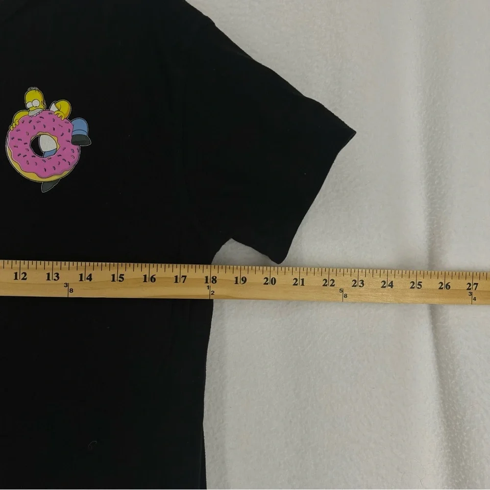 Old Navy Pop Sugar Homer Simpson Donut T Shirt Girls X-Large‎ Black